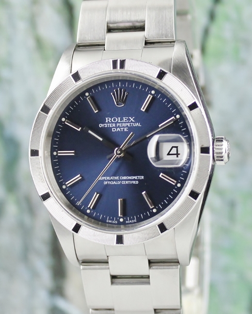 (image for) A ROLEX MEN SIZE STAINLESS STEEL OYSTER PERPETUAL DATEJUST / 15210
